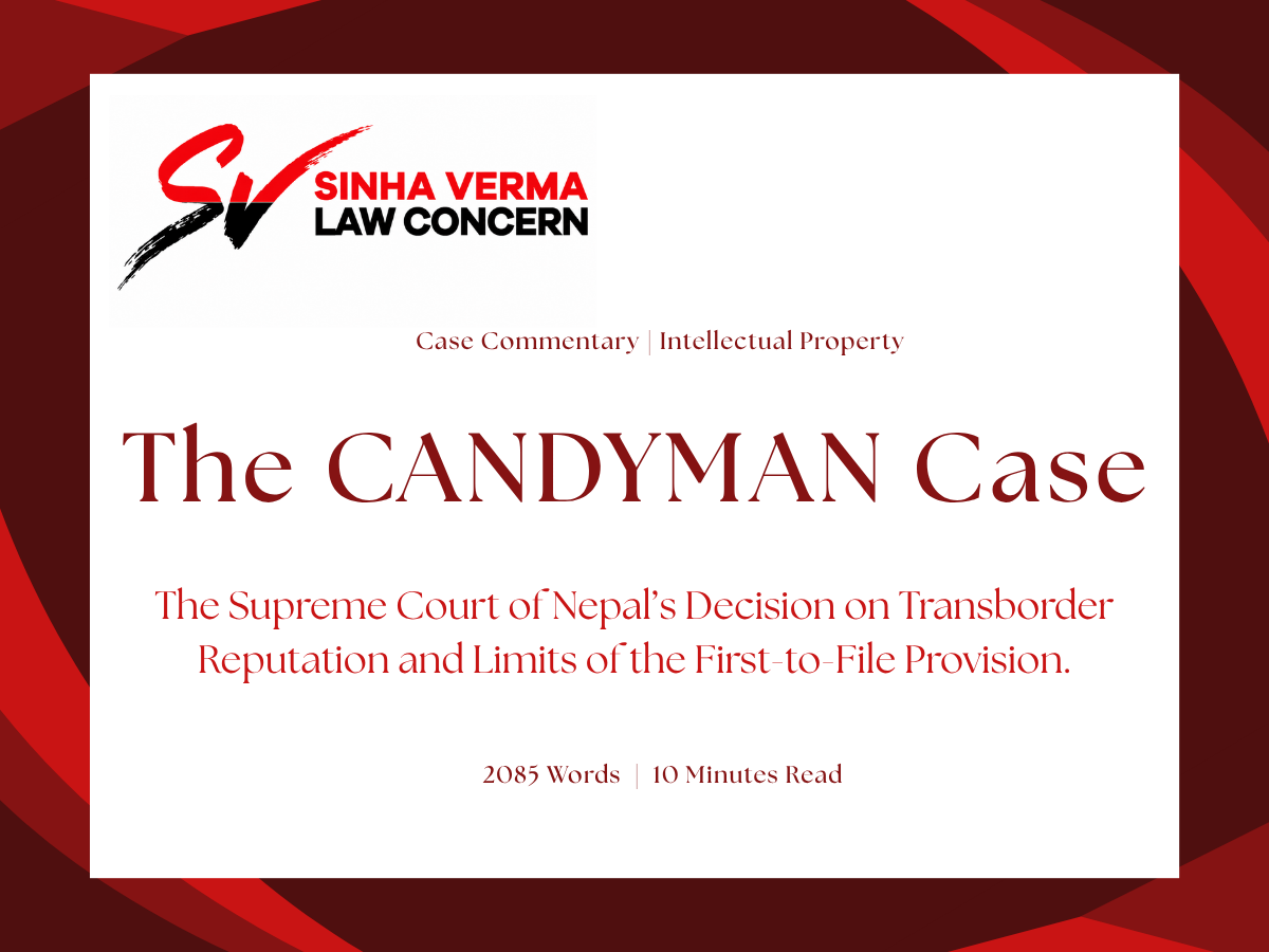 The Candyman Case: The Supreme Court of Nepal’s decision on transborder reputation and limits of the first-to-file provision.